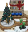 Carillon in legno dettaglio albero di natale
