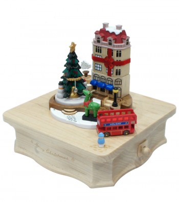 Carillon in legno Città Natele vista da lontano