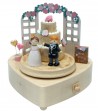 Wooden Music Box Flower Wedding Cake