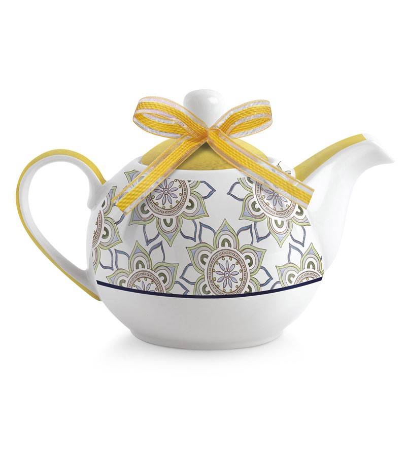 teiera tea for two gialla "La Saggezza"