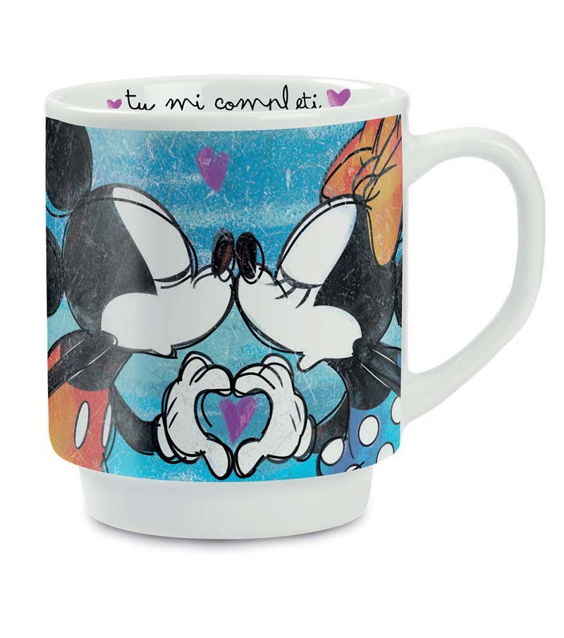 mug impilabile Mickey Mouse blu