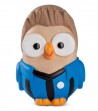 statuetta goofo "Calciatore nero/azzurro"