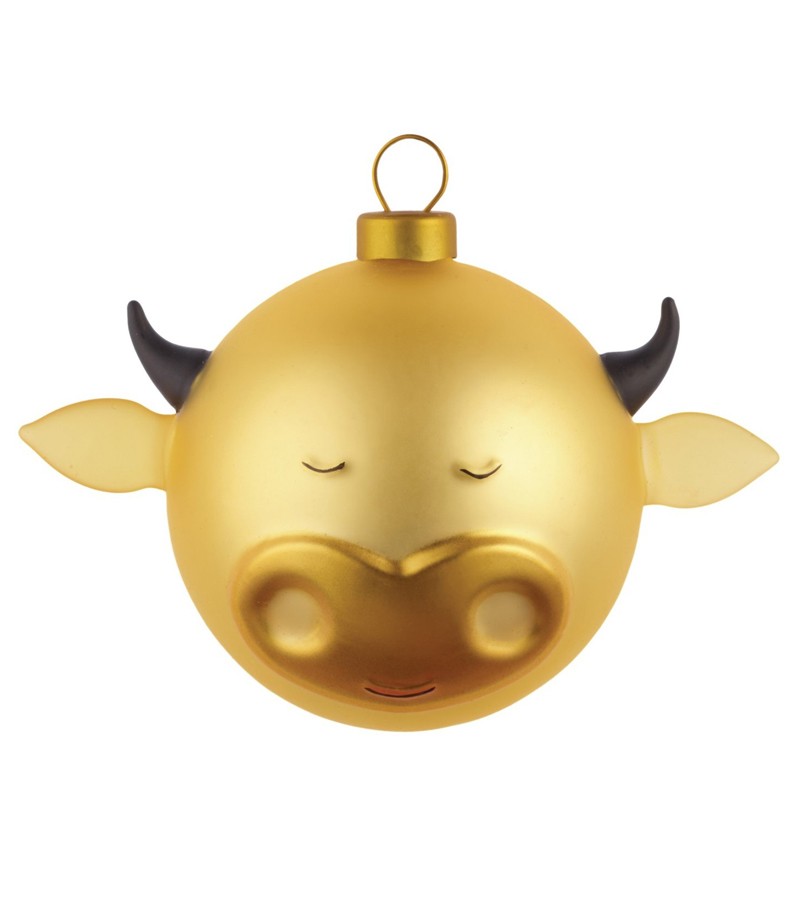 palla di Natale Bue design Marcello Jori