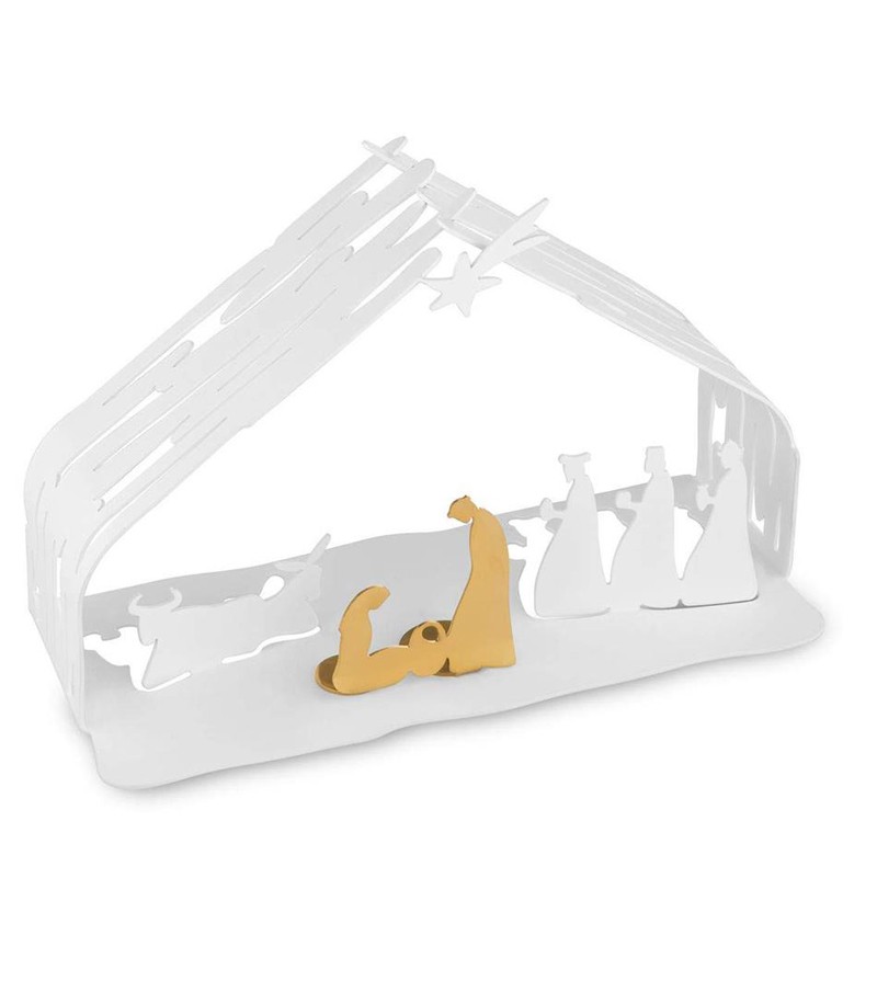 presepe bianco in acciaio design Boucquillon & Maauoi