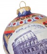 Colosseum ceramic Christmas ball detail