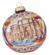 Palla di Natale in ceramica Fontana di Trevi