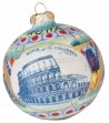Palla di Natale in ceramica Colosseo
