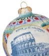 Palla di Natale in ceramica dettaglio Colosseo