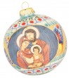 Palla di Natale in ceramica Sacra Famiglia