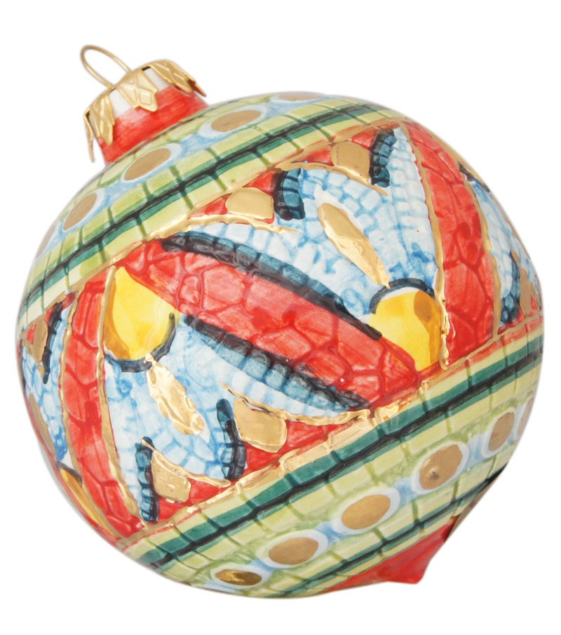 Large ceramic Christmas ball