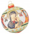 Madonna with Child ceramic Christmas ball