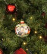 Madonna with Child ceramic Christmas ball on a tree