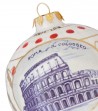 Palla di Natale in ceramica dettaglio Colosseo