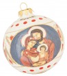 Palla di Natale in ceramica Sacra Famiglia