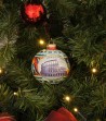 Palla di Natale in ceramica Colosseo appesa su albero
