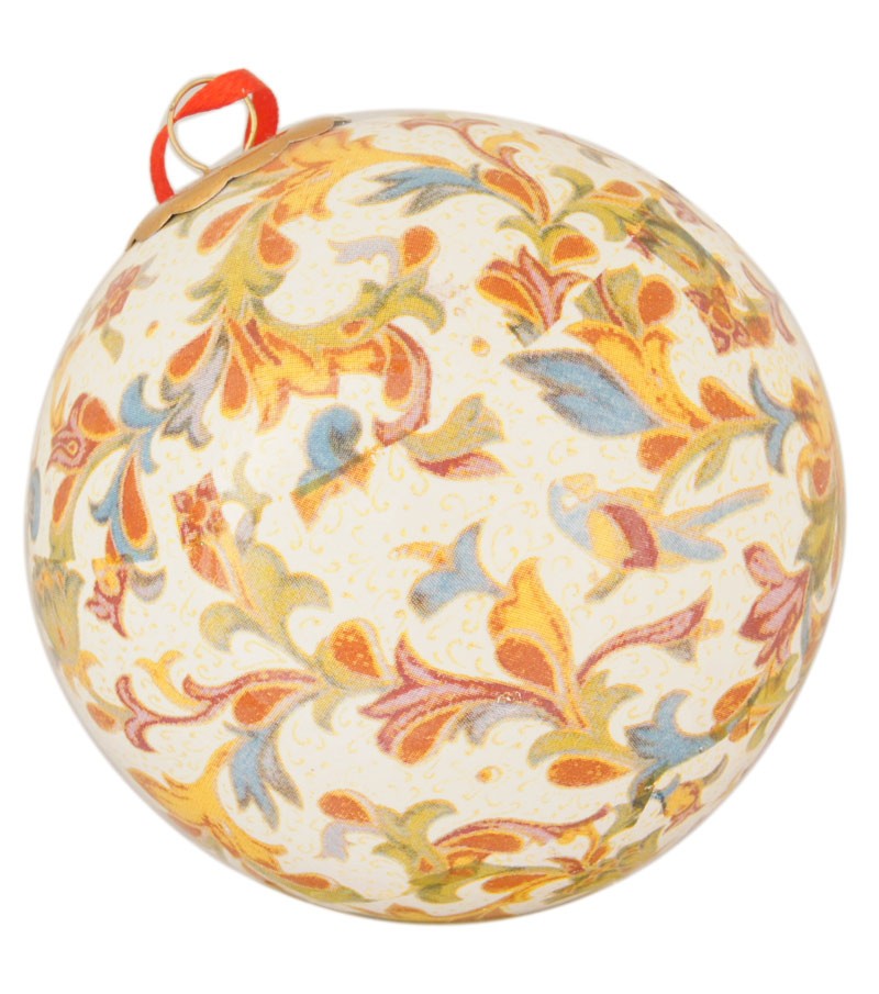 Pallina in Ceramica Natalizia decoro "Fiorentino"