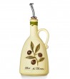 Oliera dipinta a mano giallo limone
