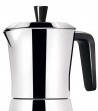 Dettaglio Caffettiera Tua induzione manico e pomolo nero