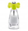 Salt mill with green cap