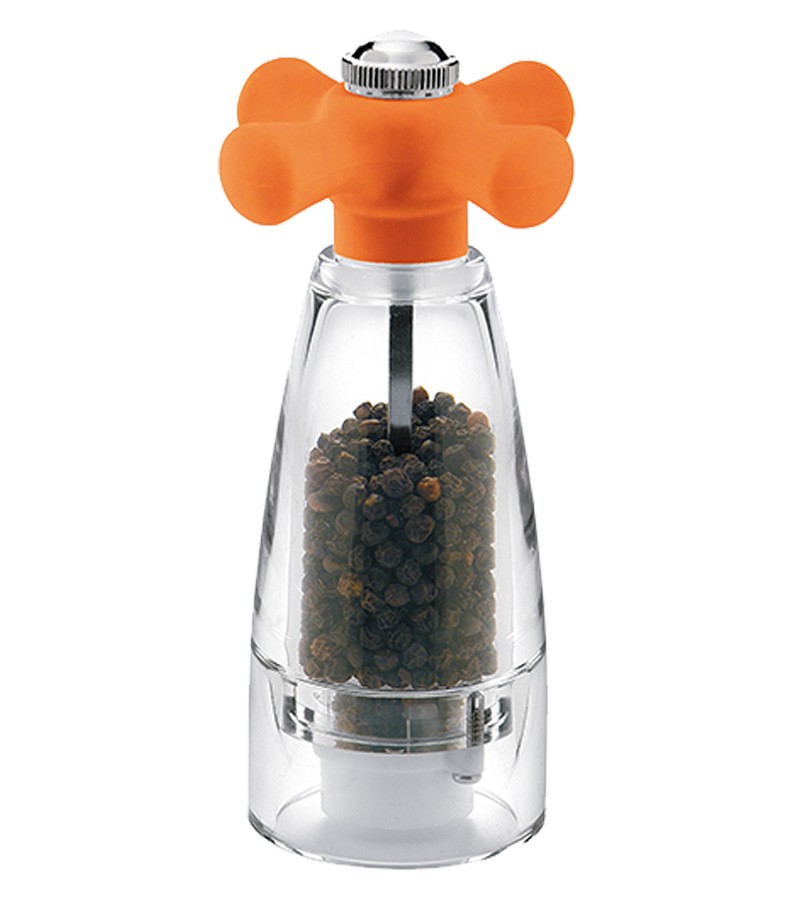 Macina pepe con tappo arancione