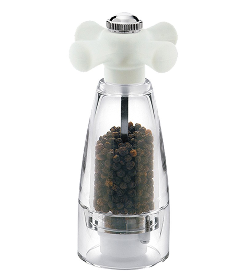 Macina pepe con tappo bianco