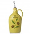 Oliera dipinta a mano verde oliva
