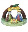 Nativity Scene with Arch and Comet Star