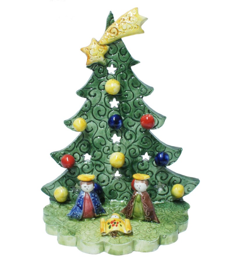 Presepe con Albero di Natale