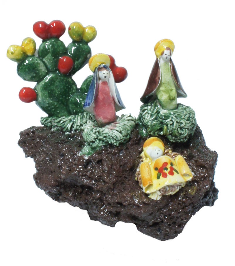 Presepe in Pietra Lavica