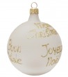 White Christmas Ball "Merry Christmas"