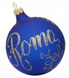 Blue Christmas Ball "Rome"