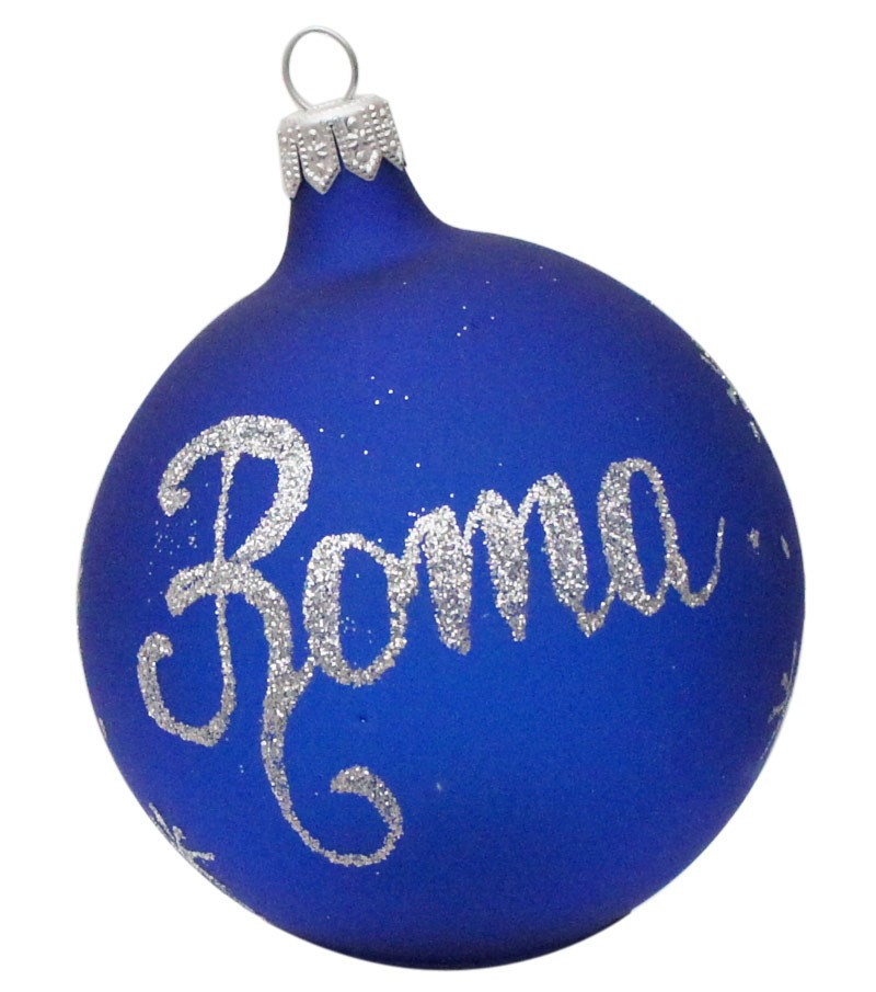 Palla di Natale Blu "Roma"