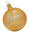 Palla di Natale Oro scritta "Roma"