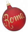 Palla di Natale Rossa "Roma"
