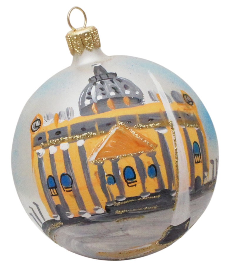 Palla di Natale "San Pietro" in vetro soffiato