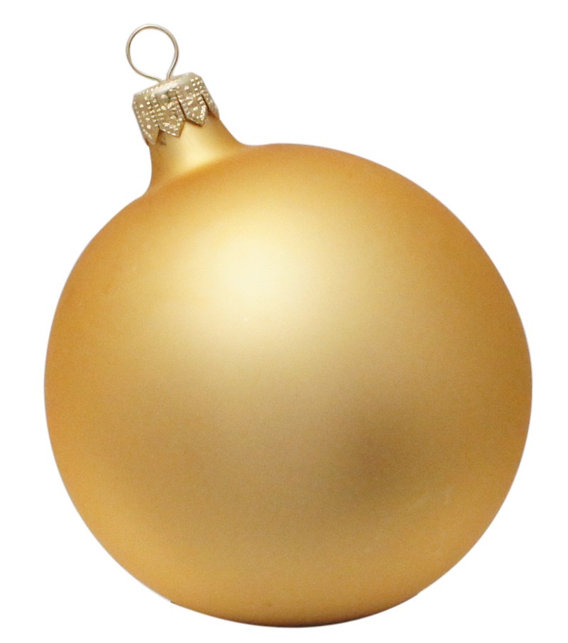 Palla di Natale Opaca/Oro da personalizzare