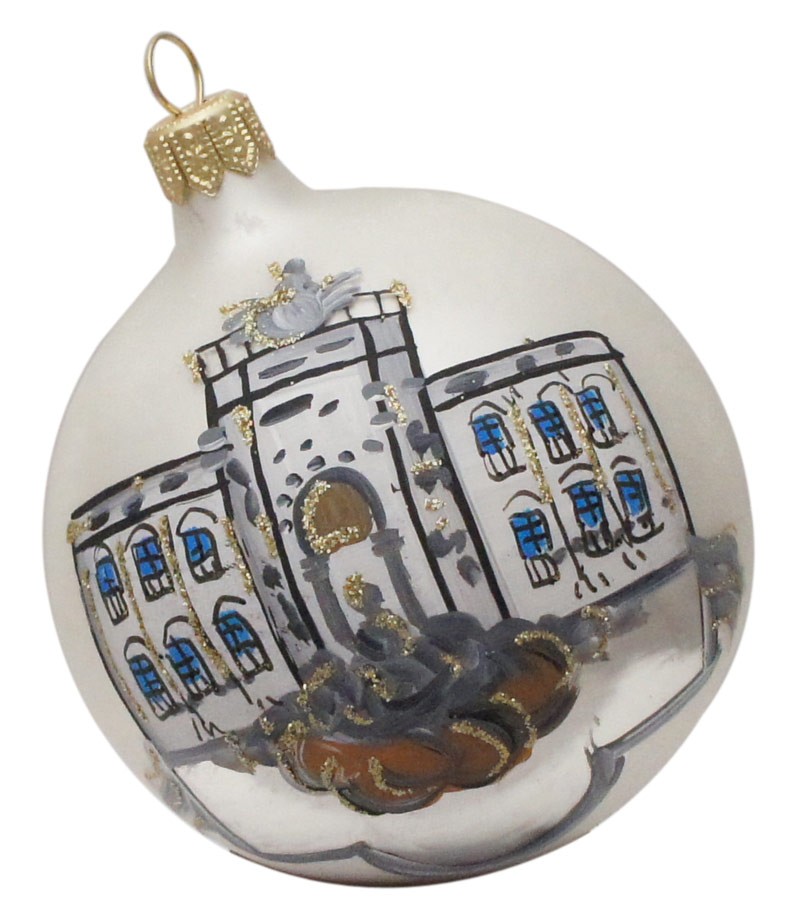 Blow Glass Christmas Ball "Trevi Fountain"