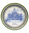 Piatto in ceramica San Pietro bordo verde