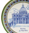 Dettaglio piatto in ceramica San Pietro