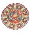 Piattino rosso tondo