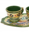Coffee service cups and saucer detail