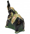 Elefante grande nero parte posteriore