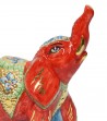 Dettaglio elefante grande rosso