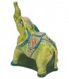 Elefante grande verde parte posteriore