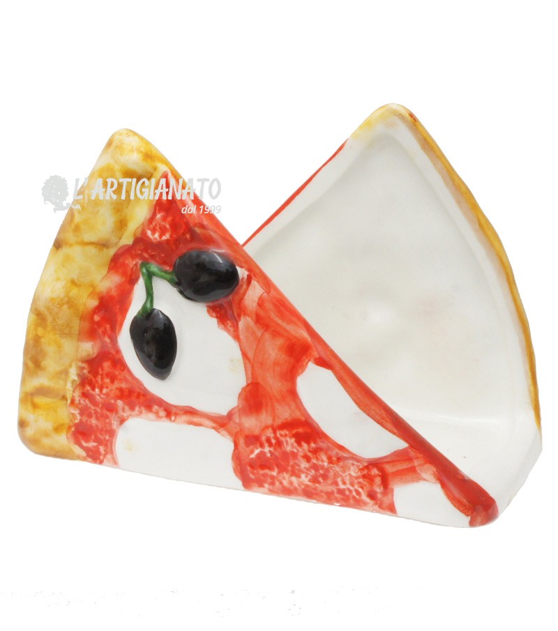 Portatovaglioli Pizza in Ceramica