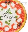 Piatto Pizza in Ceramica Decoro Margherita, da vicino