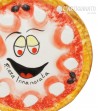 Piatto Pizza in Ceramica Decoro Innamorata, vista da vicino