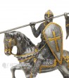 Detailed crusader knight with shield