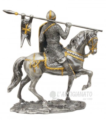 Crusader knight with shield back