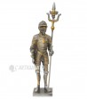 Medieval armor with halberd